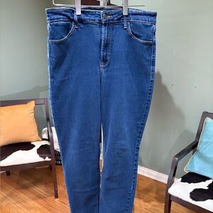 Old Navy Women's Straight Leg Jeans - Dark Blue